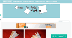 Desktop Screenshot of howtofoldnapkins.org